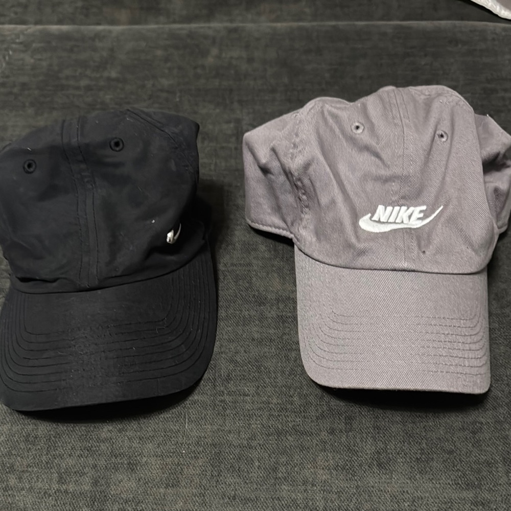 Nike Black and Gray Cap Duo